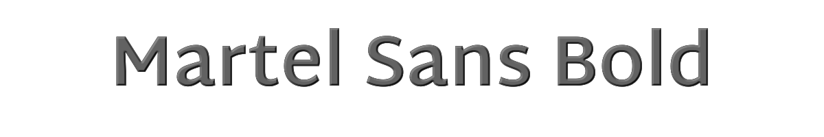 Martel Sans Bold 