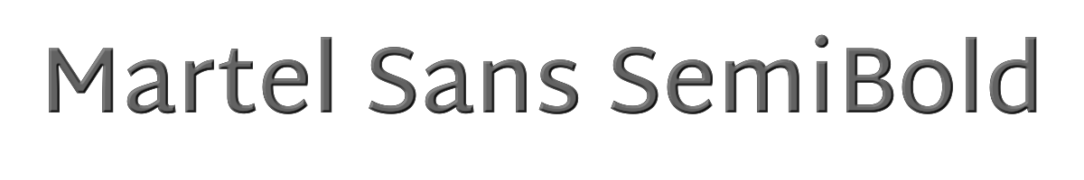 Martel Sans SemiBold 