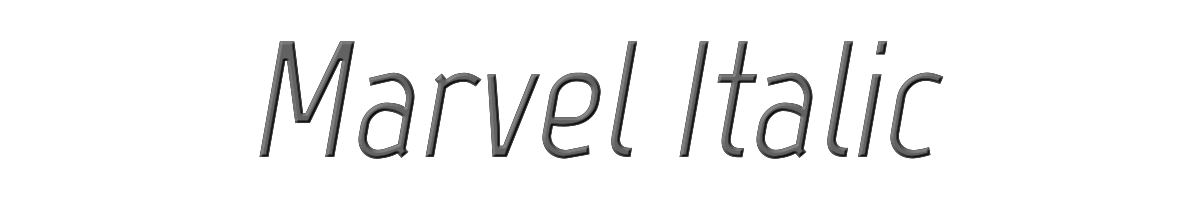 Marvel Italic 