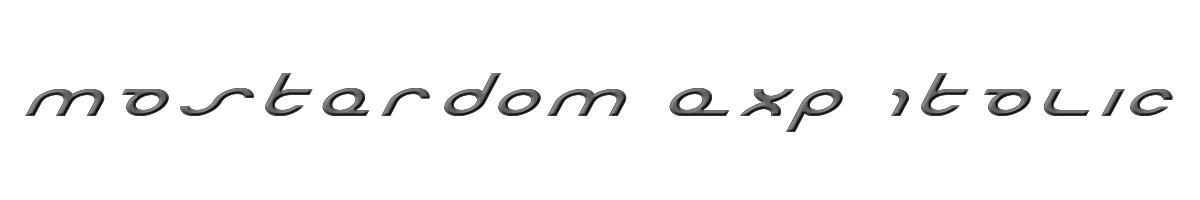Masterdom Exp Italic 