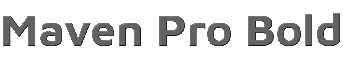 Maven Pro Bold 