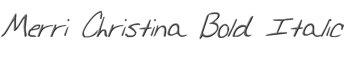 Merri Christina Bold Italic 