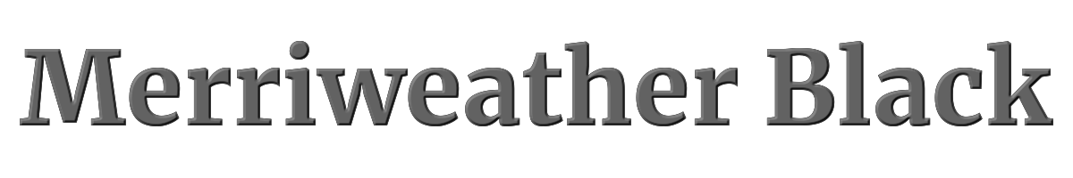 Merriweather Black 