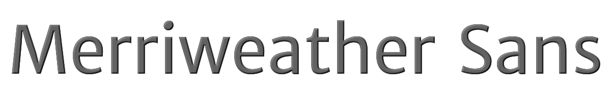 Merriweather Sans 