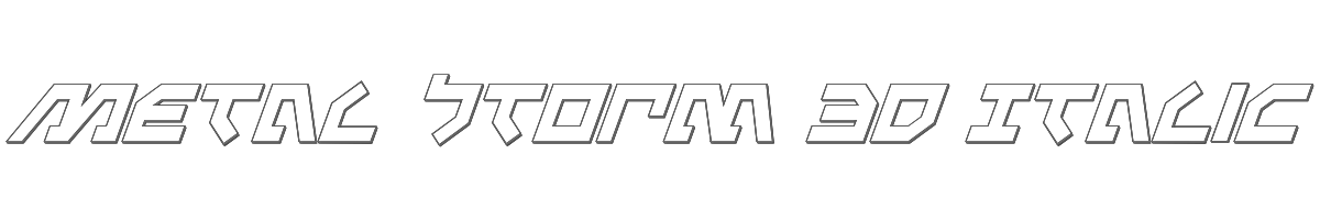 Metal Storm 3D Italic 