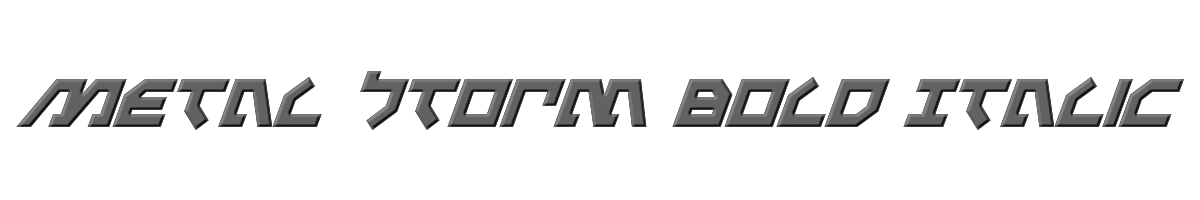Metal Storm Bold Italic 