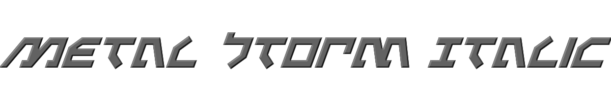 Metal Storm Italic 