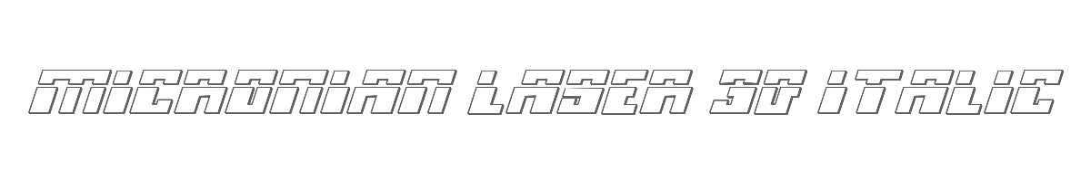 Micronian Laser 3D Italic 