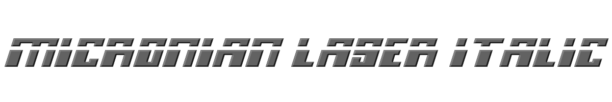 Micronian Laser Italic 