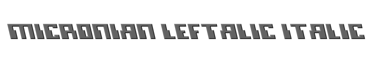 Micronian Leftalic Italic 