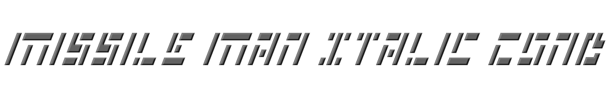Missile Man Italic Cond 