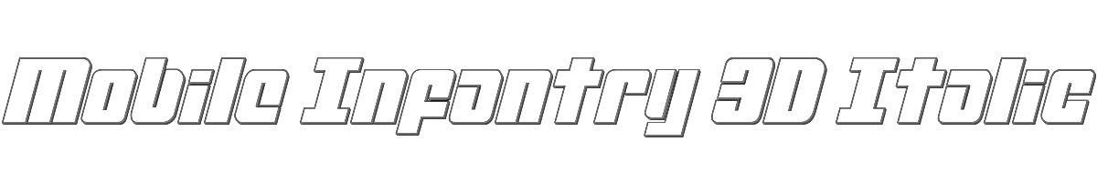 Mobile Infantry 3D Italic 