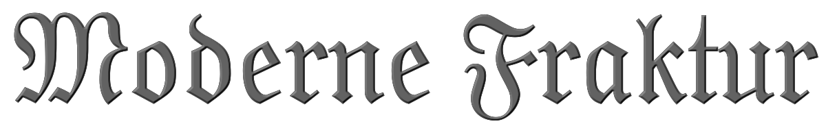 Moderne Fraktur 