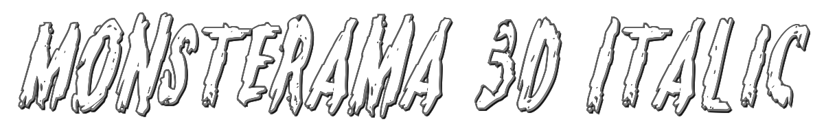 Monsterama 3D Italic 
