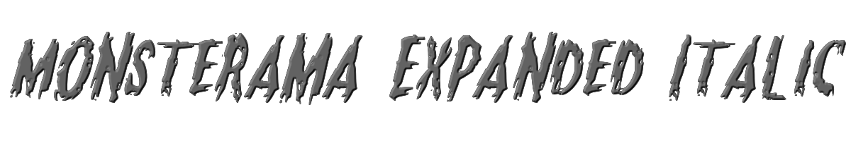 Monsterama Expanded Italic 