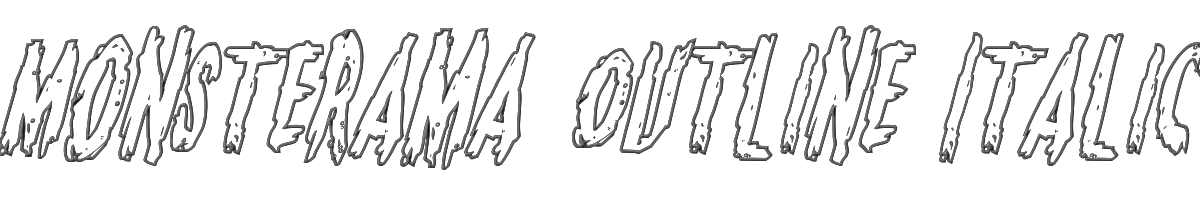 Monsterama Outline Italic 