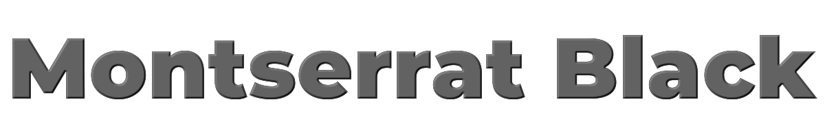 Montserrat Black 