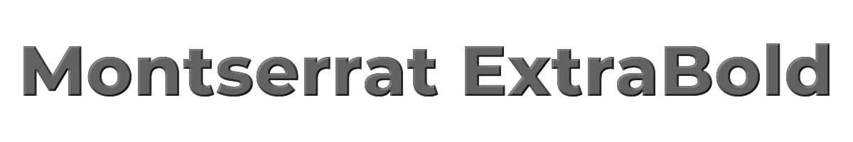 Montserrat ExtraBold 