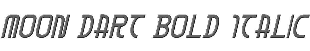 Moon Dart Bold Italic 