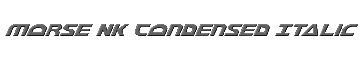 Morse NK Condensed Italic 
