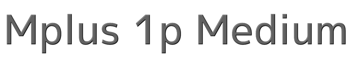 Mplus 1p Medium 