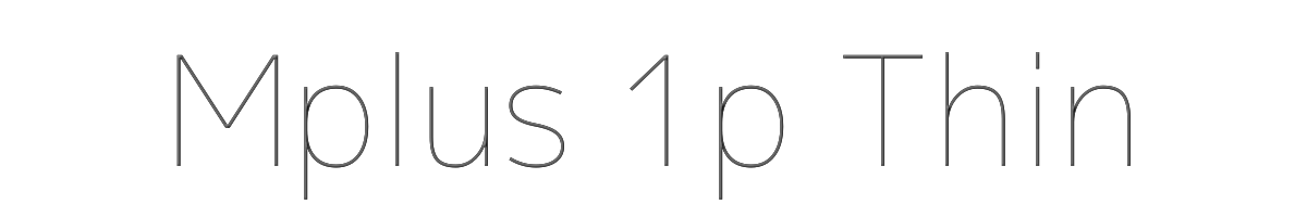 Mplus 1p Thin 