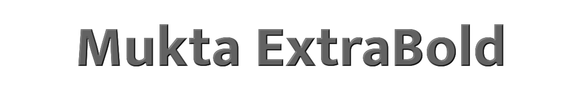 Mukta ExtraBold 