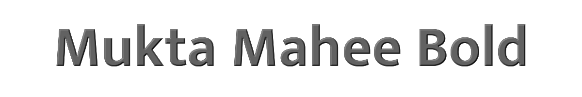 Mukta Mahee Bold 