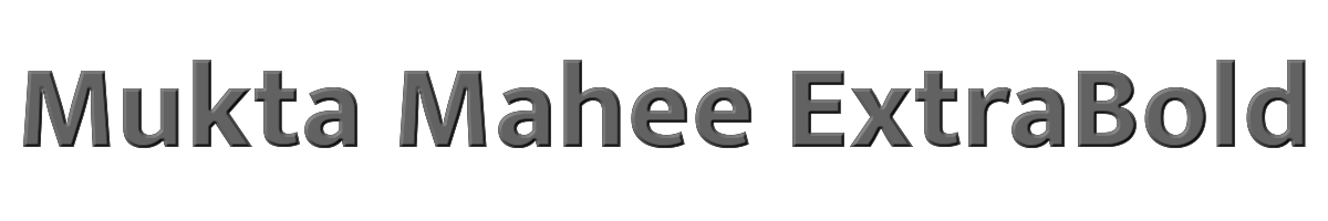 Mukta Mahee ExtraBold 