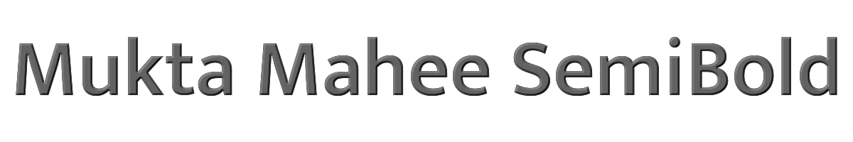 Mukta Mahee SemiBold 