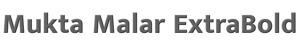 Mukta Malar ExtraBold 