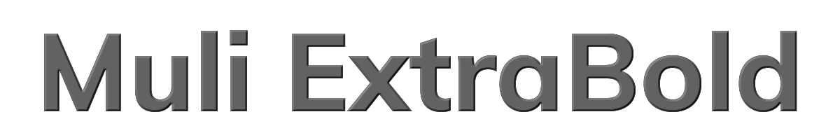 Muli ExtraBold 