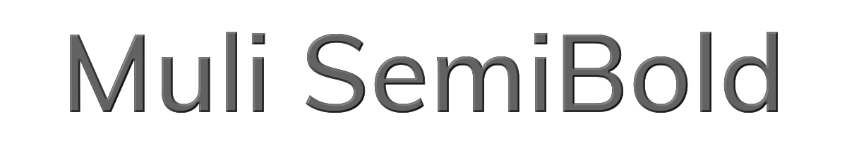 Muli SemiBold 