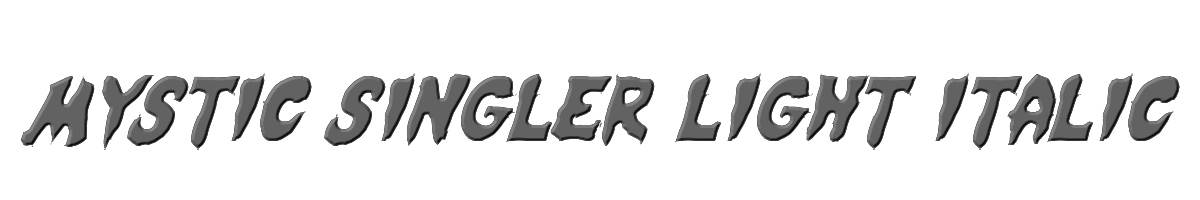Mystic Singler Light Italic 