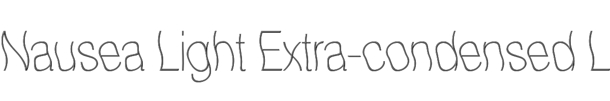 Nausea Light Extra-condensed Light 