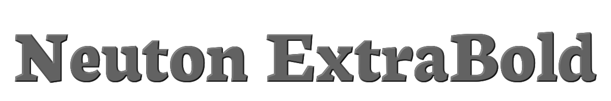 Neuton ExtraBold 