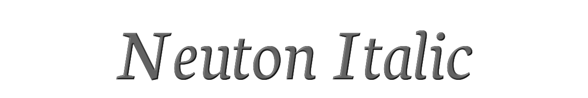 Neuton Italic 