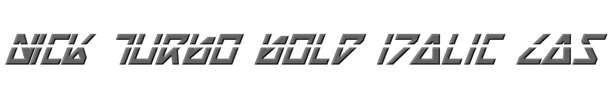 Nick Turbo Bold Italic Las 
