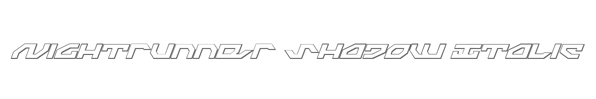 Nightrunner Shadow Italic 