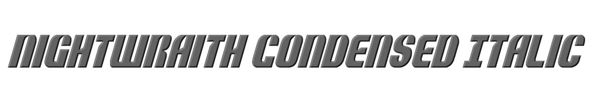 Nightwraith Condensed Italic 