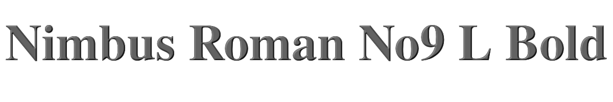 Nimbus Roman No9 L Bold 