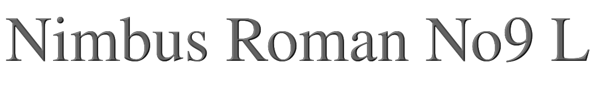 Nimbus Roman No9 L 