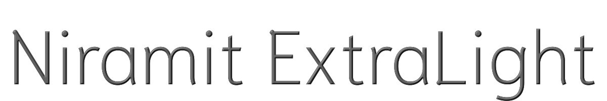 Niramit ExtraLight 