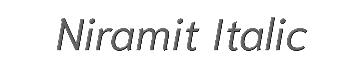 Niramit Italic 
