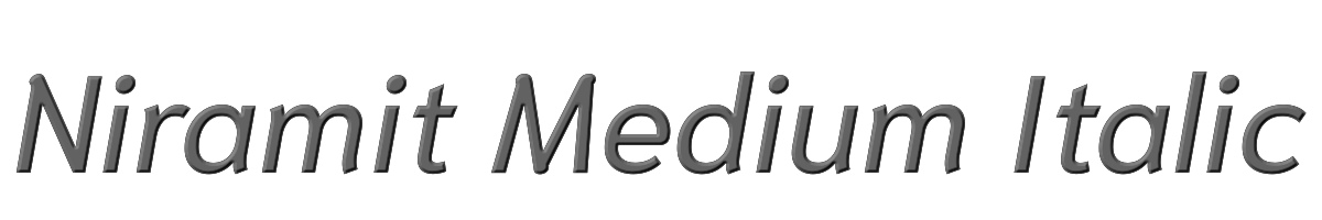 Niramit Medium Italic 