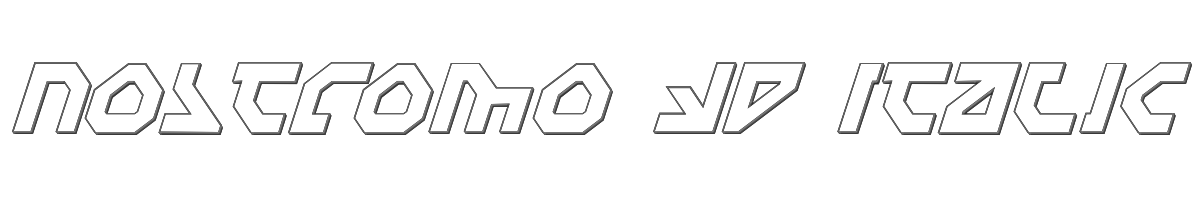 Nostromo 3D Italic 