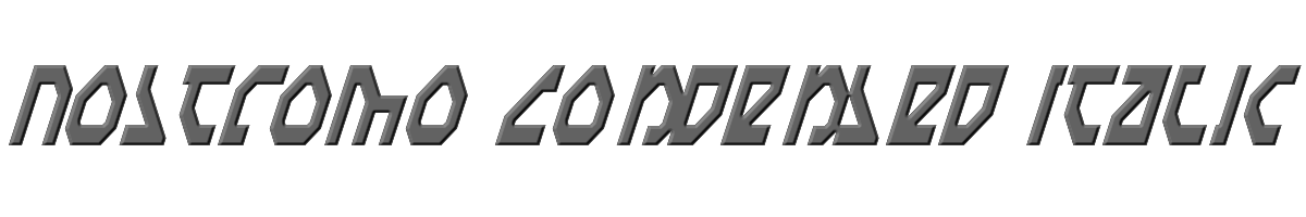 Nostromo Condensed Italic 