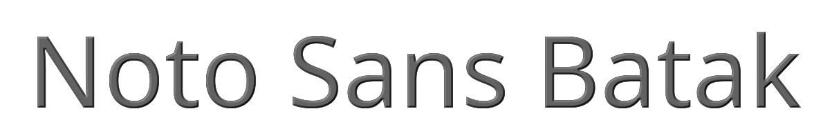 Noto Sans Batak 