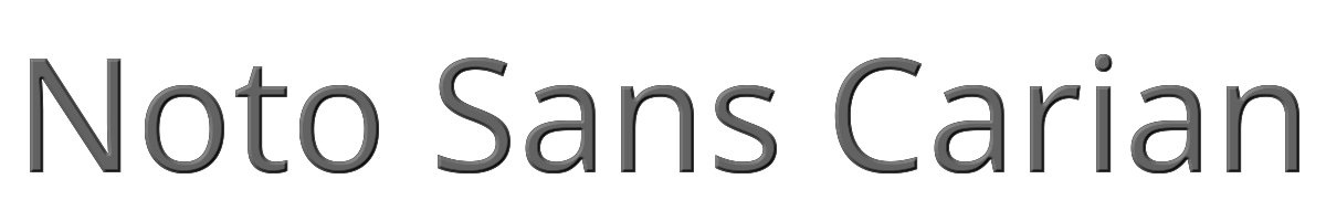 Noto Sans Carian 