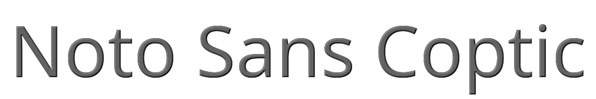 Noto Sans Coptic 